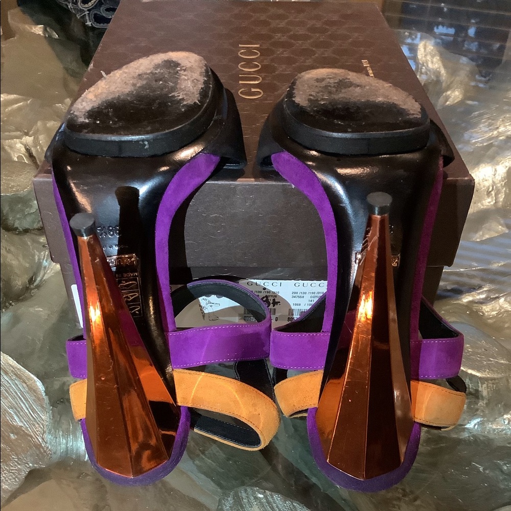 GUCCI Runway ‘Liberty’ Platform Sandals - Picture 7 of 12